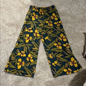 Floral Wide-Leg Pants